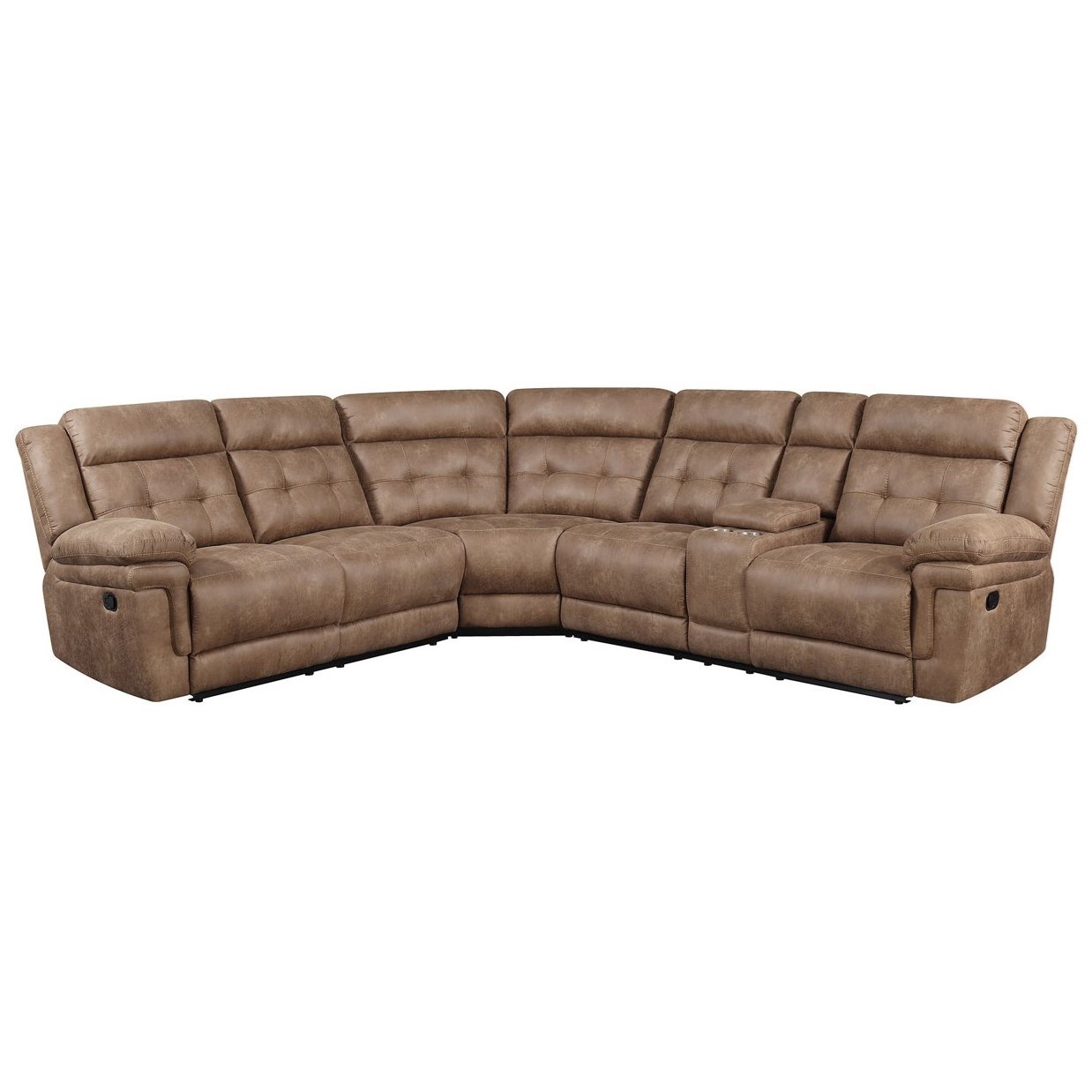 Steve Silver Anastasia AT800LALC+WEC+RALC Reclining Sectional Dunk